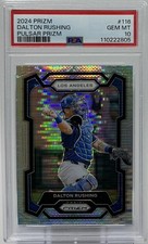 Dalton Rushing Rookie PSA 10 - 2024 Panini Prizm ‘Pulsar’ /499 -Dodgers Future