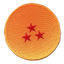 Anime Ball 3 Stars Logo Embroidered Iron On Patch