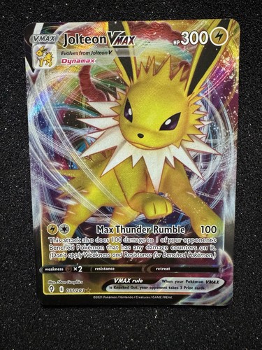 Pokemon Jolteon VMAX 051/203 Evolving Skies Ultra Rare Holo (NM)