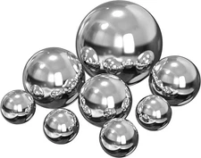 8 Pcs Stainless Steel Decorative Balls for Centerpiece Bowls Assorted Size Metal