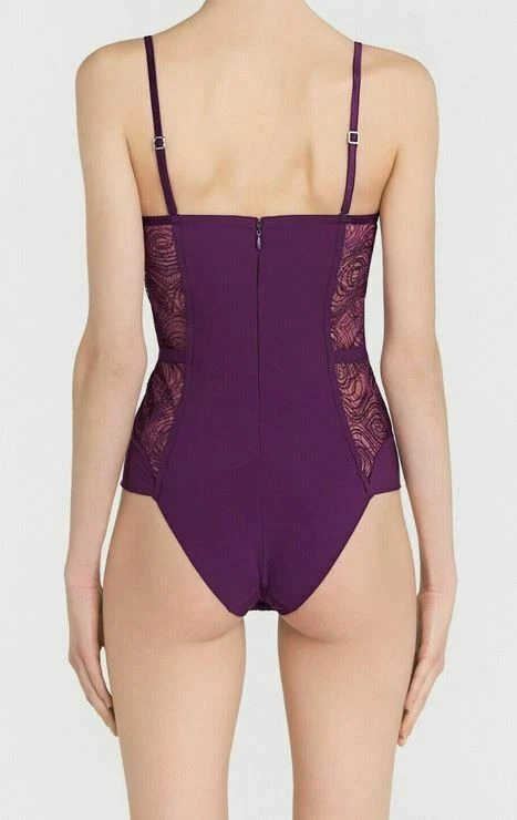 Body de peluche La Perla Elements 34C sin cable push up marfil dorado $970 Foto 4 de 4