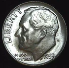 1959-P 10C Roosevelt Dime BU 90% Silver 26las0117-3