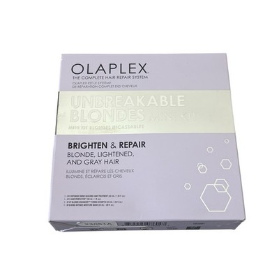 Olaplex Unbreakable Blondes Mini Kit Complete Hair Repair System Brighten Repair