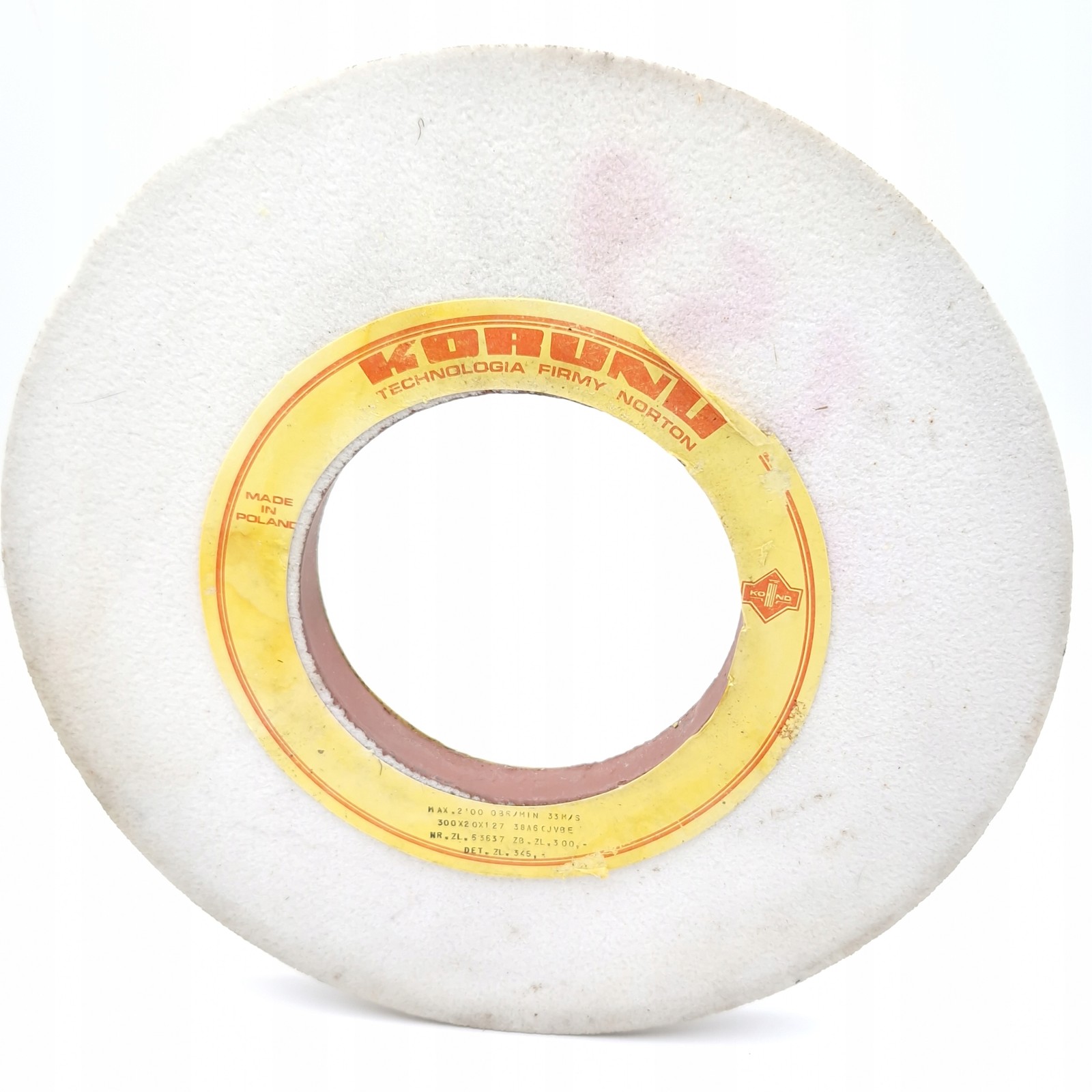Grinding wheel corundum 38A60JVBE 300x20x127mm 1 piece