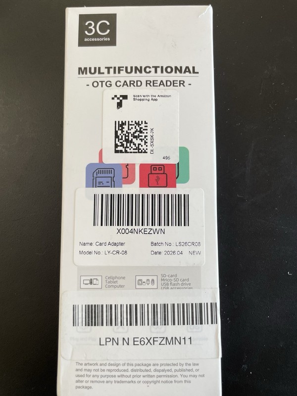 Multifunctional OTG Card Reader Model LY-CR-08, For Cell Phone, Tablet, Computer