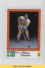1991 Semic Hockey World Championship Stickers Tomas Jonsson #32 READ 02ro