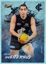 2026 AFL FOOTY STARS ADRENALINE ACETATE CARD - A15 Jacob WEITERING [CARLTON]