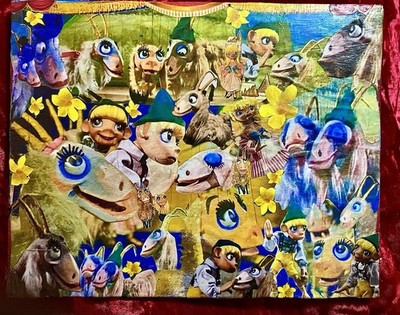 The lonely goatherd Original Art Collage The Sound Of Music