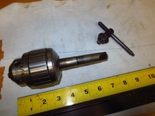 Jacobs Ball Bearing Super Chuck 14N 3JT, 2MT Taper Shank & Chuck Key  0-1/2" USA