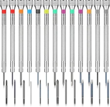 Chumia 13 Pieces Micro Precision Watch Screwdriver Set Jewelers Silver 