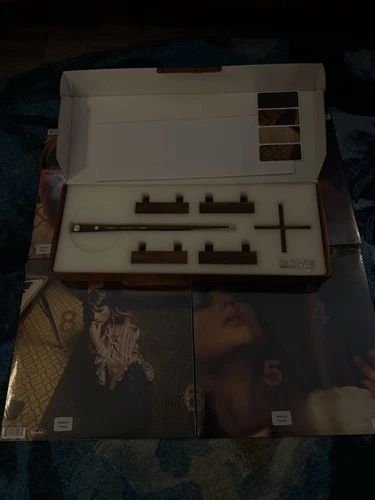 Taylor Swift All Four Midnight Vinyls Sealed  + Vinyl Clock Set NEW