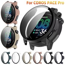 For COROS PACE Pro Smart Watch PC Tempered Screen Protector Bumper Cover Case