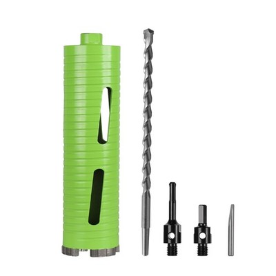 3 Inch Dry Core Drill Bit with Pilot Bit and 2 Pcs Adapters (SDS Plus Adapter...