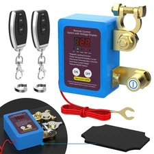 240A Car Battery Disconnect Switch LED Voltage Display Wireless Remote Control