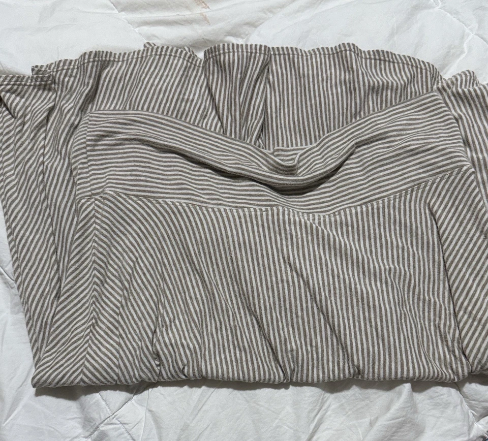 Falda capucha Studio M beige a rayas talla L Foto 4 de 4