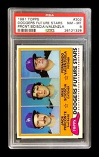 1981 topps #302 fernando valenzuela rc; dodgers future rookie PSA 8  (iAPPEAL++)
