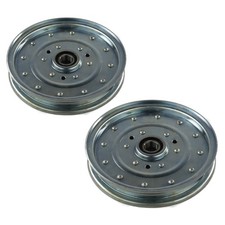  Pack of 2 Flat Idler Pulleys for 2005  2006 Toro Z Master Z400 74412 48" Deck