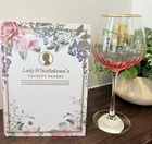 Bridgerton Wisteria Pink Gin Glass 'BEST MUM IN THE TON & Notebook Pen Set GIFT