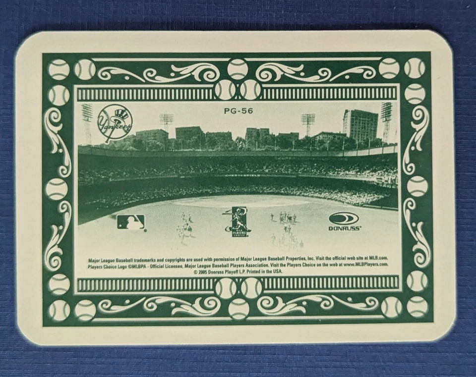 Gary Sheffield 2005 Donruss Throwback Threads Polo Grounds  STRIKE 23/35 Yankees - Image 2 of 4