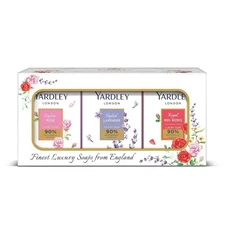 Yardley London English Lavender English Rose Royal Red Roses Luxury Soap100g x 6