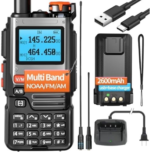 Digitaler Handfunkscanner Feuerwehr Polizei VHF FM EMS Amateurfunk 2 Wege Transceiver Dual
