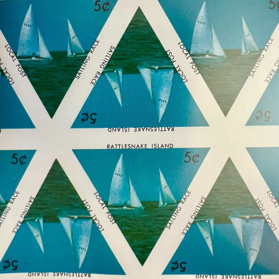 1968-9 US RATTLESNAKE ISLAND Local Stamps LOT (81) - Sheets, Panes & Single; MNH - Image 2 of 4