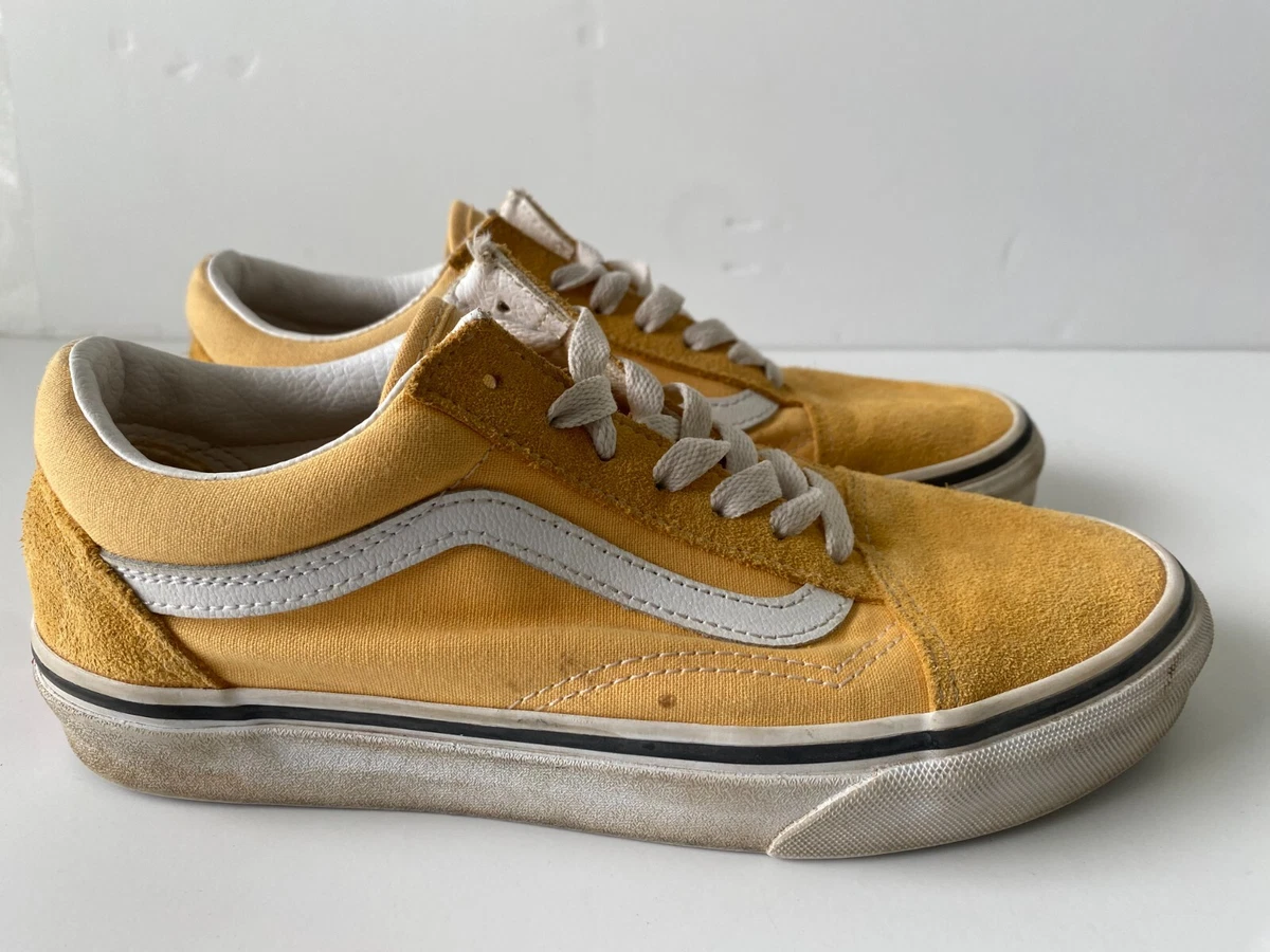 Mustard cheap suede vans