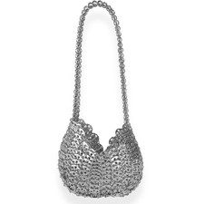Paco Rabanne Silver Disc 1969 Moon Chain Bag