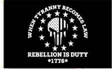 3X5 WHEN TYRANNY BECOMES LAW REBELLION IS DUTY TRUMP VANCE 2024 FLAG BANNER