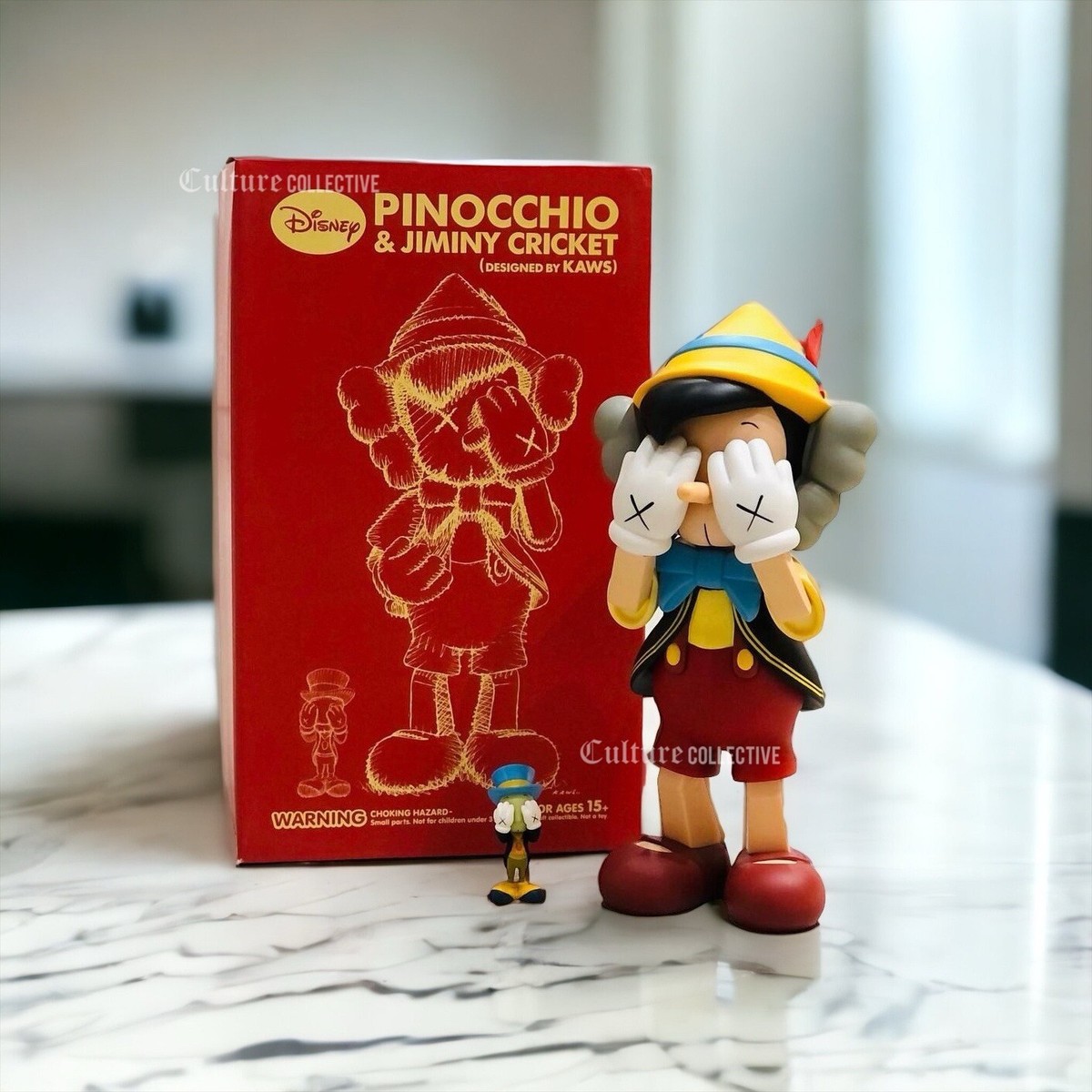 Kaws Pinocchio & Jiminy Cricket Style 11 inch Collectable