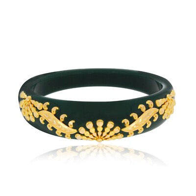 22K Sunrise Craft Green Gold Pola For Women By Senco Gold