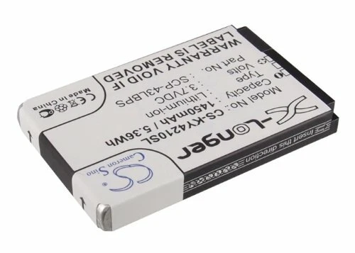 Batería de iones de litio Cameron Sino 3,7 V 1450 mAh para Kyocera DuraCore, DuraCore E4210 Foto 2 de 4
