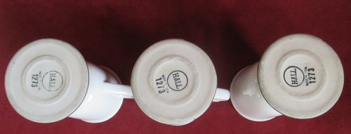 March for MacArthur 1968 Footed Coffee Mugs by Hall U S A Set of 3 - Picture 3 of 9