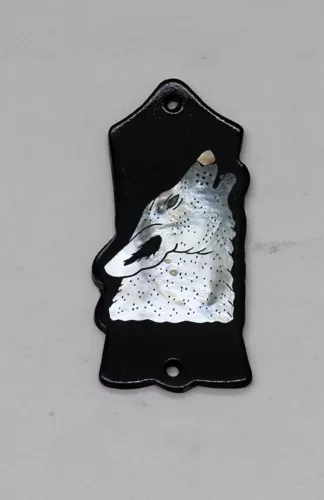 Truss Rod Cover with White Wolf Inlay will fit Gibson
