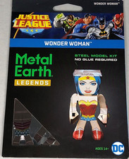METAL EARTH LEGENDS WONDER WOMAN STEEL MODEL KIT DC JUSTICE LEAGUE NEW AGES 14