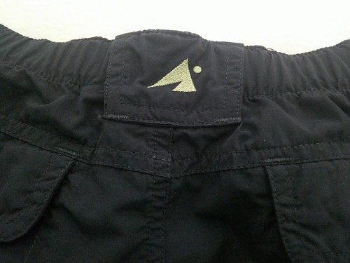 Pantaloni da donna neri in nylon con cintura per escursionismo outdoor sport montagna orientale taglia 8 - Foto 12 di 12