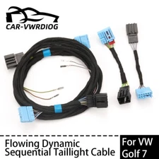 Retrofit LED Tail light Cable Adapter Dynamic Wire Harness Kit For VW Golf 7