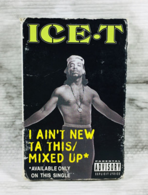 ICE-T - I AIN'T NEW TA THIS (RADIO EDIT) / MIXED UP (1993) CASSETTE TAPE SINGLE!