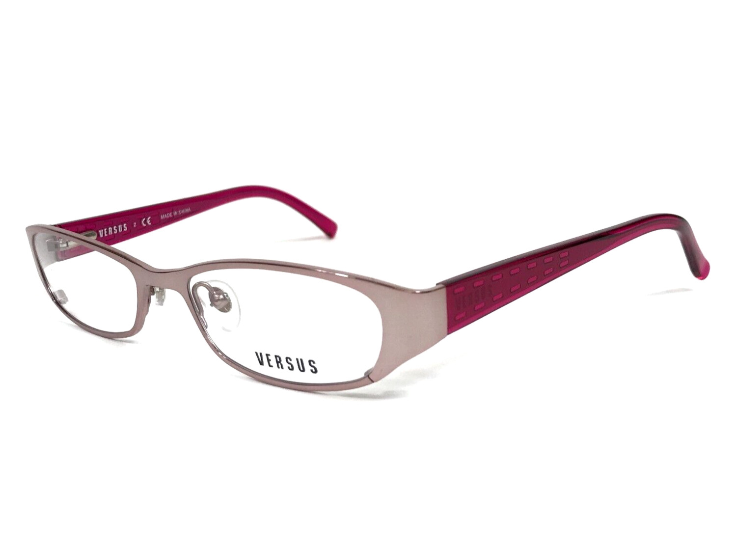 Versus by Versace Eyeglasses Frames MOD.7080 1056 Pink Oval Full Rim 49-16-135 thumbnail 4