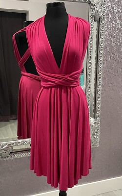 TART Collection Raspberry Pink Infinity Dress L Convertible | eBay
