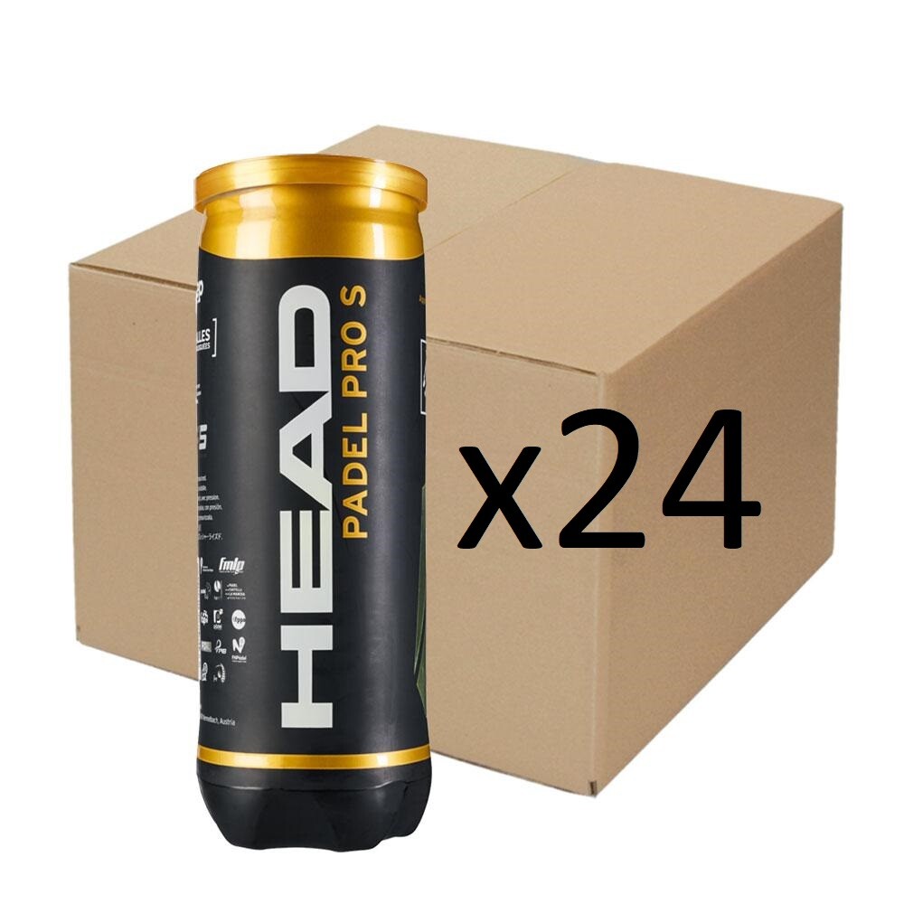 HEAD Padel Pro S+ Bälle - 24 Dosen Mit Je 3 Bällen Für Optimales Padel-Spiel