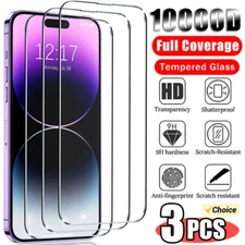 Tempered Glass Screen Protector For iPhone 14 13 12 11 Pro Max X XS XR 8 7 6 
