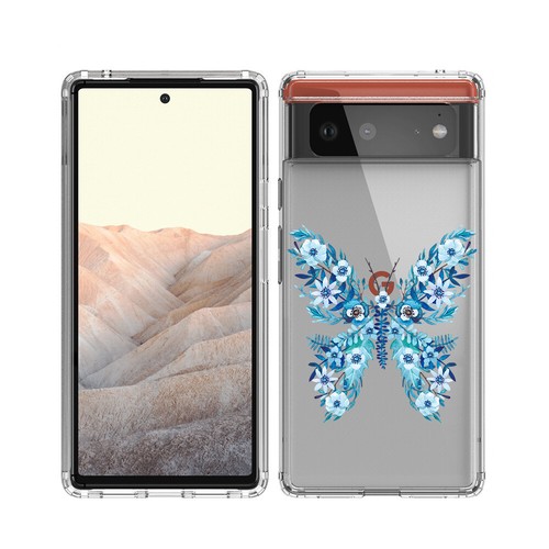 Patterned Flora Soft Clear Back Case for Google Pixel 8A 7A 6A 6 7 8 9 Pro XL - 第 13/16 張圖片
