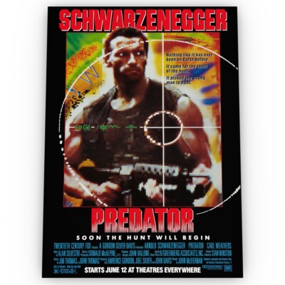 Predator Filmposter Satin Hochwertig Archiv Atemberaubend A1 A2 A3