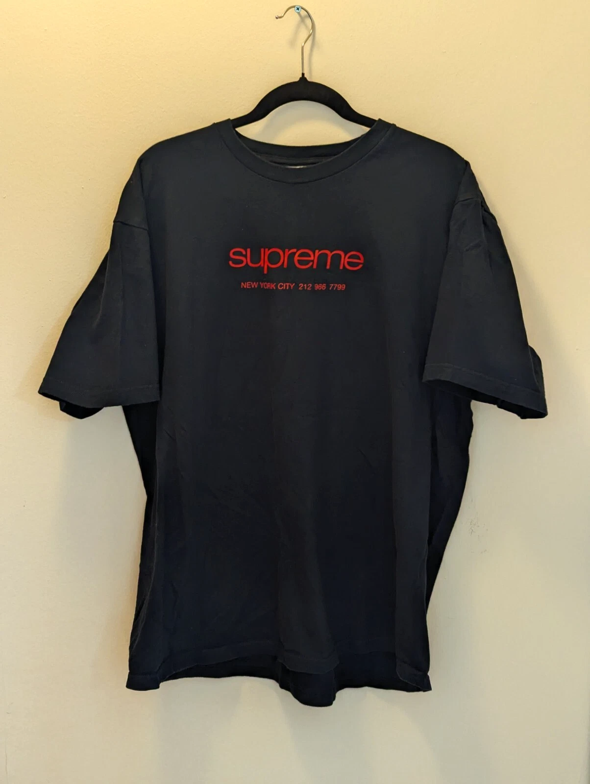 Tee shirt Supreme NYC Shop New York City   Marine   XL   SS20 rouge marine