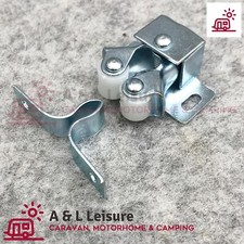 DOUBLE ROLLER CATCH Cupboard Cabinet Door Close Latch Gripper Caravan - HA70201