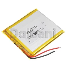 3.7V 2400mAh Internal Li-ion Polymer Battery 70.08x62.6x3.73mm 406370 29-16-0152