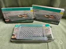 Anchor Hocking Relish Trays Set of 3 In Box
