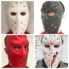 Jason Hockey Mask Latex Heat Bank Robber Halloween Friday Costume Accessory Mask