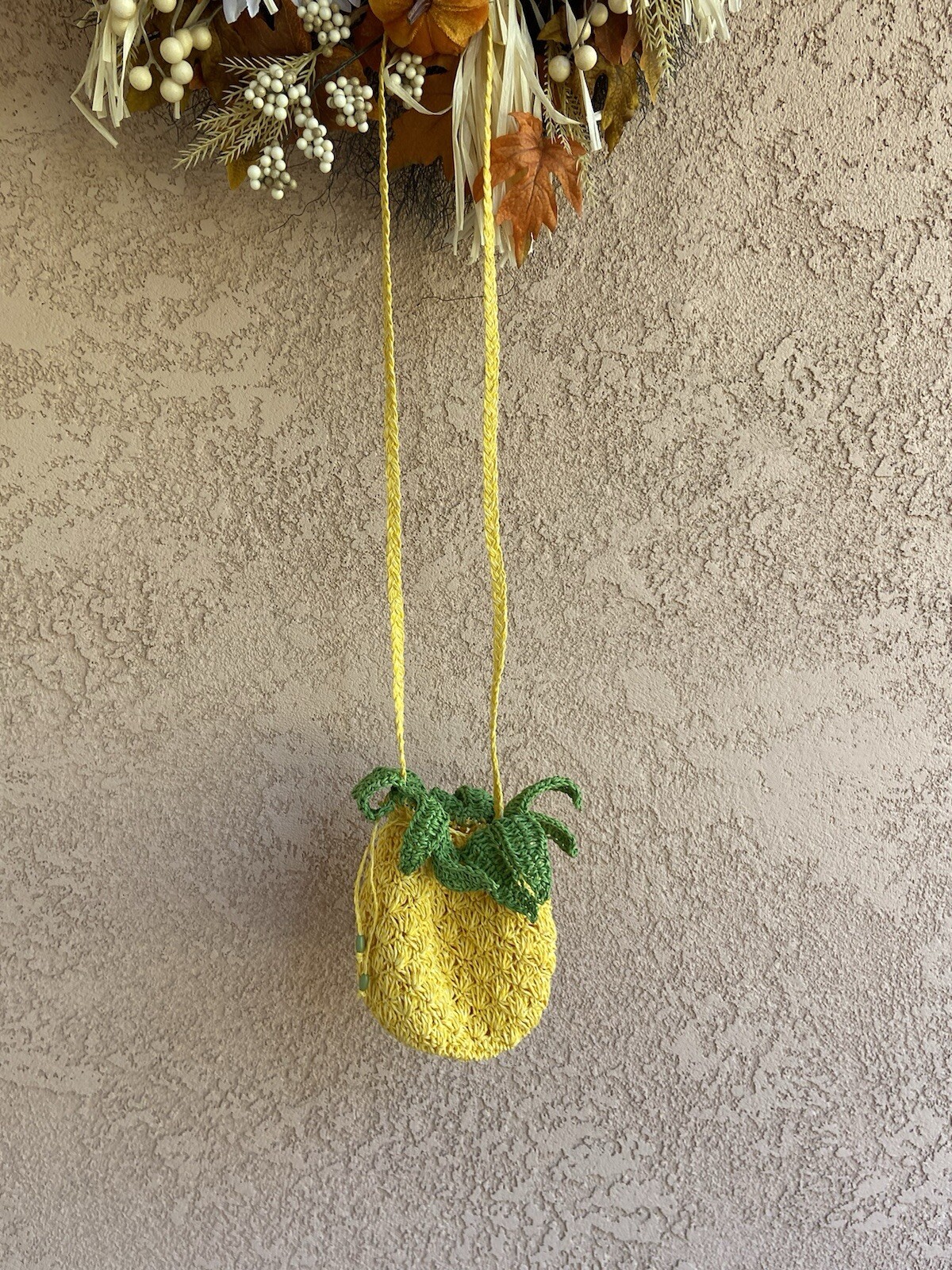 Cute pineapple Cappelli  brand drawstring Bag cro… - image 2